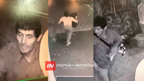 ENCARNACIÓN: LADRÓN QUEDÓ GRABADO MIENTRAS VACIABA UNA BOUTIQUE