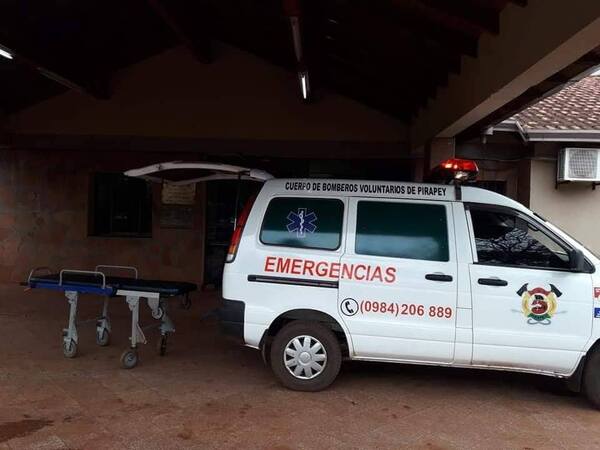 PIRAPEY: SIN DIENTES Y CON TRAUMATISMO DE CRÁNEO TRAS CAER DE SU MOTOCICLETA