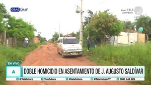 Doble homicidio en asentamiento de J. Augusto