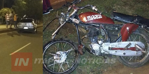 ACCIDENTE EN LA ENTRADA AL BARRIO VILLA DEL MAESTRO DE ENCARNACIÓN.