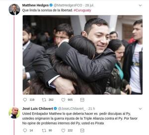 CHILAVERT LLAMÓ “PIRATA” AL EMBAJADOR INGLÉS