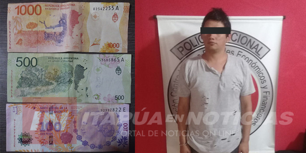 TURISTA ARGENTINO HABRÍA LLEGADO CON PESOS FALSOS