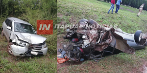 BRUTAL ACCIDENTE SOBRE RUTA N° 6 ZONA PIRAPÓ