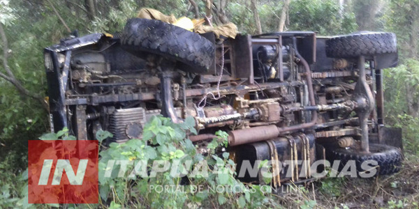 BOMBEROS DE SAN COSME SUFREN ACCIDENTE EN CERCANÍAS DEL BRAZO AÑA CUÁ.