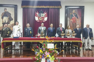 HOMENAJE AL CORONEL JOSÉ FÉLIX BOGADO EN PERÚ