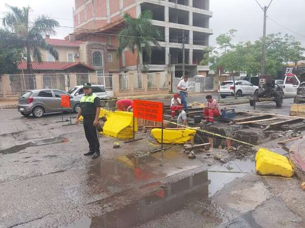 ¡Atención, conductores! Continúa cierre parcial en Molas López por obras - Nacionales - ABC Color