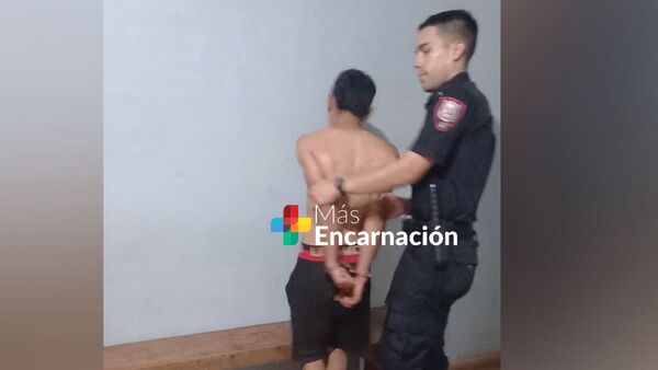En plena Nochebuena sup. maltrató a su madre y terminó detenido en Jesús de Tavarangue