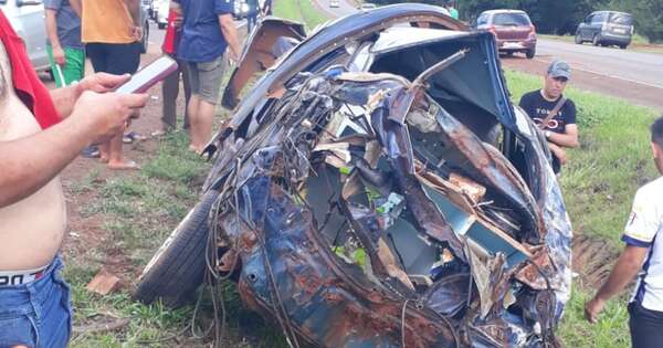 La Nación / Una familia, con un niño de un año, se recupera tras aparatoso accidente de tránsito