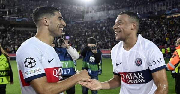 La Nación / Kylian Mbappé fue a ver a su amigo Hakimi