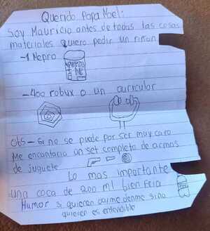 Popular / Mauricio pidió a papás Noel que le regale un riñón 