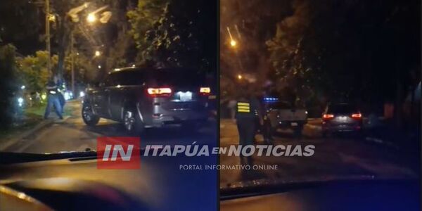 CONDUCTOR ALCOHOLIZADO PROTAGONIZÓ INCIDENTE CON AGENTES DE TRÁNSITO