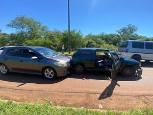 Choque deja solo daños materiales en Encarnación