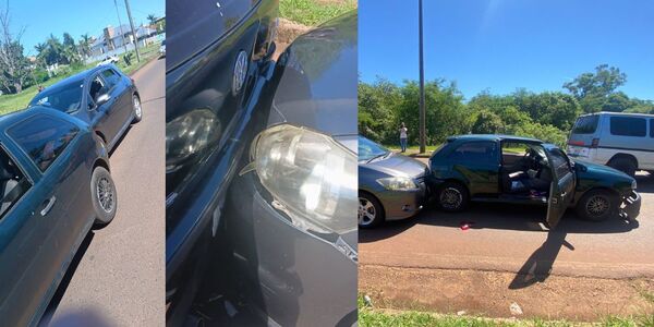 ACCIDENTE DE TRÁNSITO EN ENCARNACIÓN DEJÓ DAÑOS MATERIALES