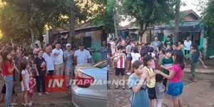 ACTIVIDAD SOLIDARIA LLEGÓ AL BARRIO SAN ANTONIO YPECURU DE ENCARNACIÓN