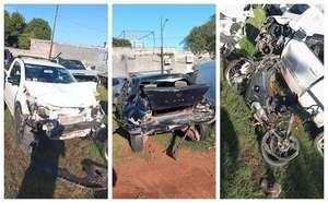 Triple choque en Mariano Roque Alonso deja dos heridos y un conductor ebrio detenido - Policiales - ABC Color