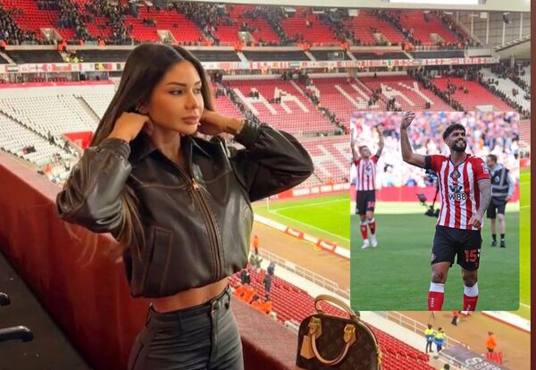 Popular / Judith Gamarra se fue al estadio del Sunderland para verle jugar a Omar Alderete