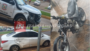 TRIPLE COLISIÓN DURANTE PERSECUCIÓN POLICIAL EN ENCARNACIÓN