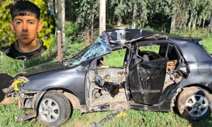 Pirayú: Joven agente del Grupo Lince muere tras violento choque contra columna de la Ande - OviedoPress