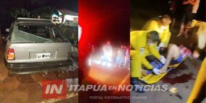 MOTOCICLISTA RESULTÓ LESIONADO TRAS CHOCAR CONTRA AUTOMÓVIL ESTACIONADO EN CAMPICHUELO 