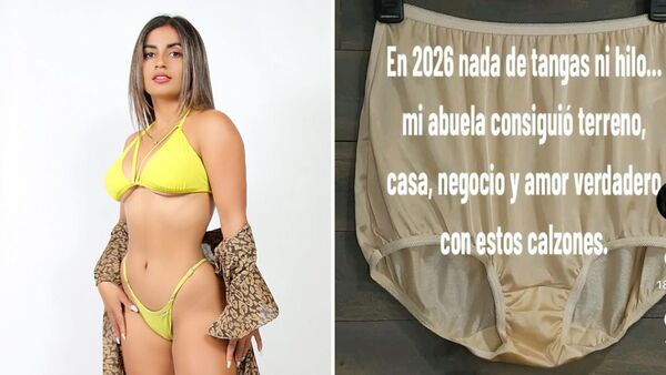 Con bombachón recibirán el 2026 para atraer amor, dinero y salud