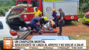 Un chapuzón mortal en Presidente Franco