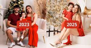 La Nación / Postal navideña de Chenny TV sin Will Ibarra, reaviva rumores de ruptura