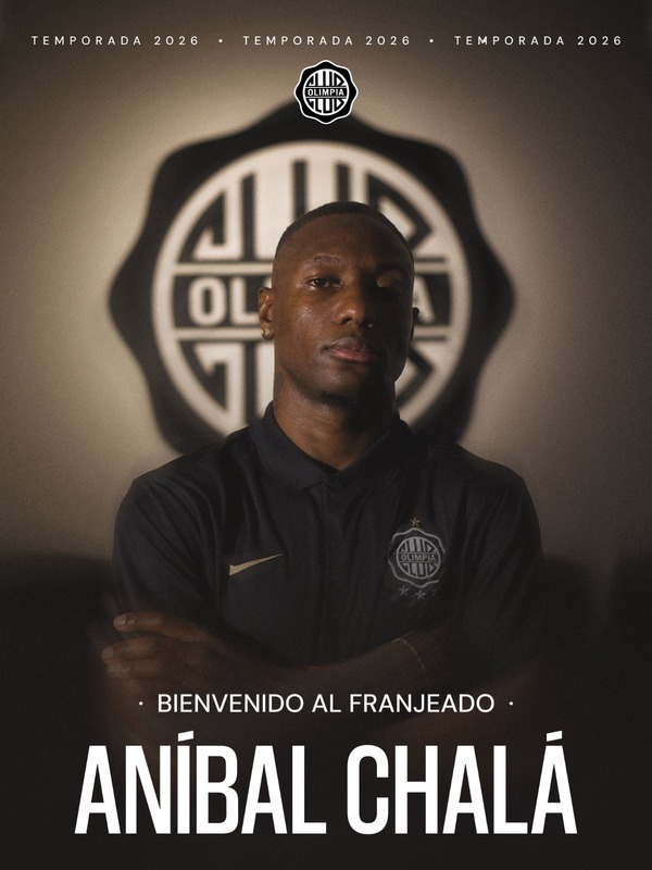 Olimpia presentó a su nuevo refuerzo, Aníbal Chalá | Unicanal