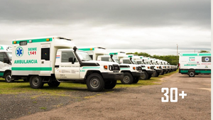 Fortalecen el sistema de salud con la entrega de nuevas ambulancias - trece