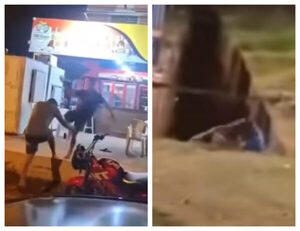 Popular / (VIDEO) Riña acabó con un hombre cayendo a una cuneta