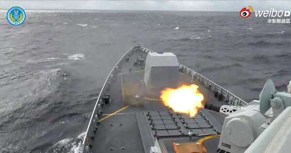 La Nación / China disparó cohetes en el segundo día de maniobras militares cerca de Taiwán