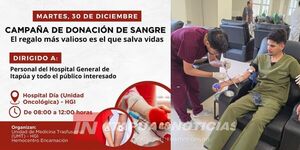 CAMPAÑA DE DONACIÓN DE SANGRE EN EL HOSPITAL GENERAL DE ITAPÚA