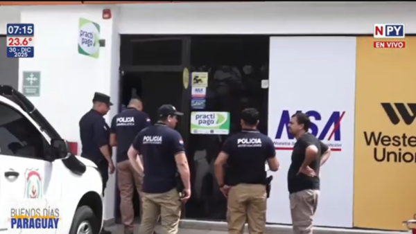 Violento asalto a una agencia de viajes en Fernando de la Mora