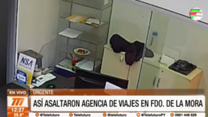 Violento asalto a agencia de viajes en Fernando de la Mora
