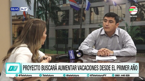 Presentan proyecto que buscará aumentar vacaciones desde el primer año