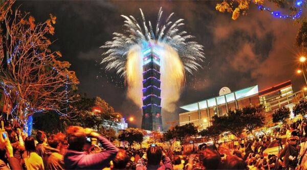 Taiwán adelanta el Año Nuevo con un show global desde el Taipei 101