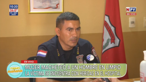 Brutal ataque en Limpio: mujer agrede a machetazos a un hombre