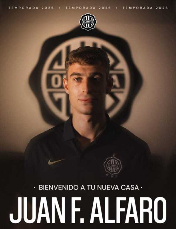 Juan Fernando Alfaro es nuevo jugador del Olimpia: "Me imagino un 2026 lindo" - trece