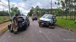 CHOQUE FRONTAL SOBRE LA RUTA GRANEROS DEL SUR EN FRAM