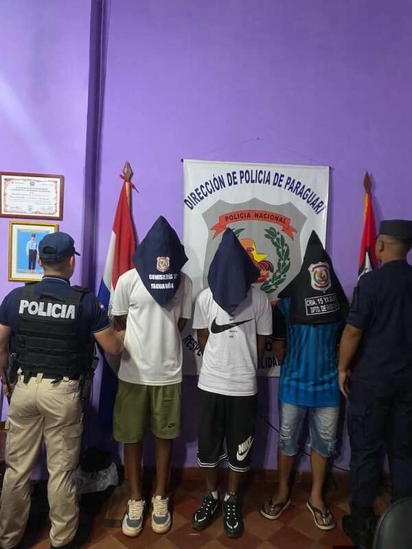 Asalto con cuchillo en Yaguarón: tres detenidos y un sospechoso prófugo - Nacionales - ABC Color