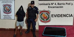 APREHENDEN A JOVEN POR HURTO DE CELULAR EN LA TERMINAL DE ENCARNACIÓN