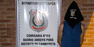 JOVEN  DETENIDO CON ORDEN DE CAPTURA EN ARROYO PORÃ