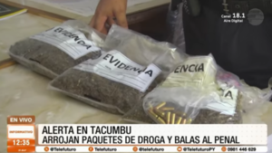 Alerta máxima en Tacumbú tras hallazgo de droga y municiones
