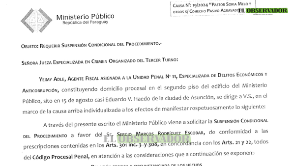 Suspensión condicional del procedimiento para “Chechi” Rodríguez - El Observador
