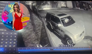 Una conductora chocó el portón de Vivi Figueredo y abandonó el lugar - Canal-E