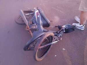 Accidente de tránsito en Encarnación deja un motociclista lesionado