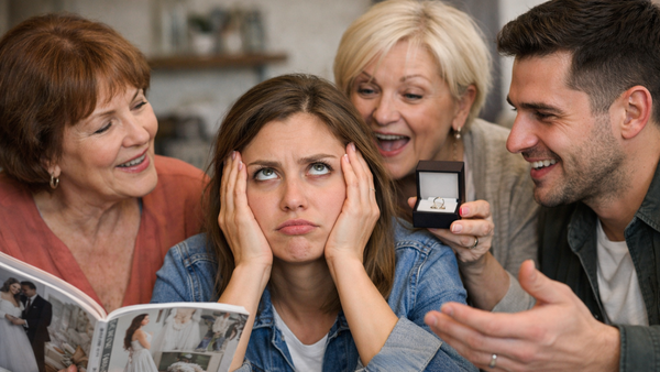 “Mi novio, mi mamá y mi suegra me presionan para casarme”