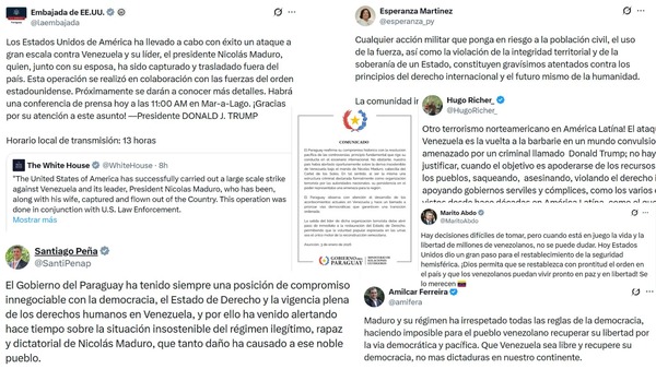 Santiago Peña apoya transición tras captura de Maduro