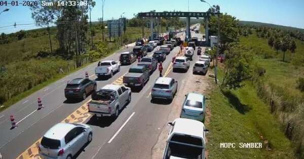 Diario HOY | Operativo retorno: intenso flujo vehicular en peajes tras el Año Nuevo