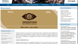 Observatorio Judicial no incluye varias causas por corrupción