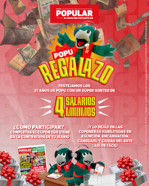 Popular / ¡Popu regala 4 sueldos mínimos a lectores!
